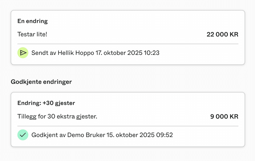 Tydligare ändringsöversikt