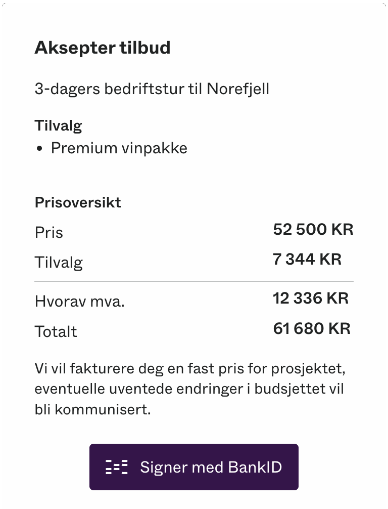 sign offer screenshot